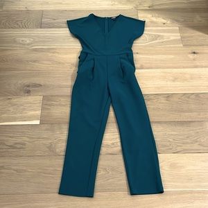 Express women forest green jump suit